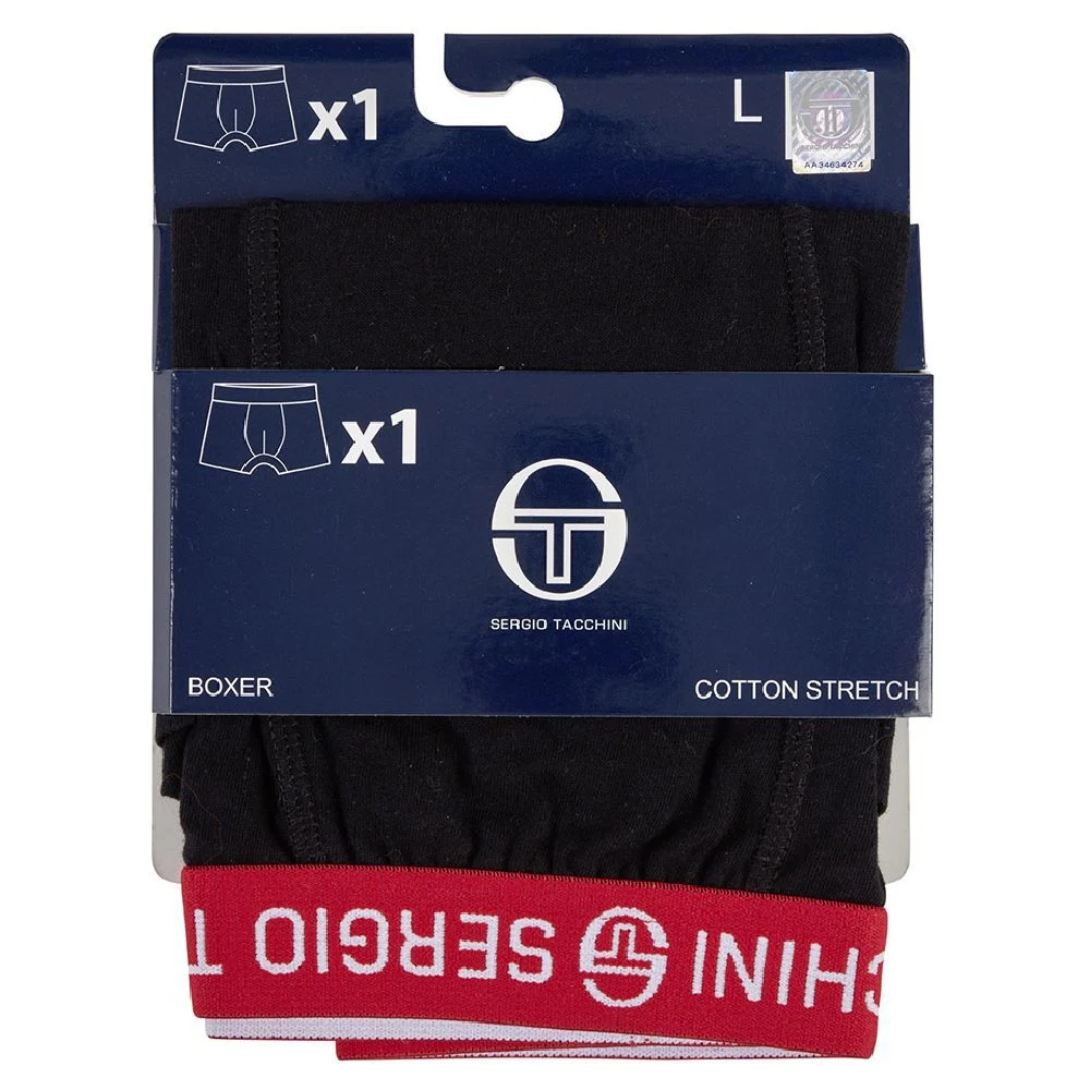 Boxer noir pour homme Sergio Tacchini taille L