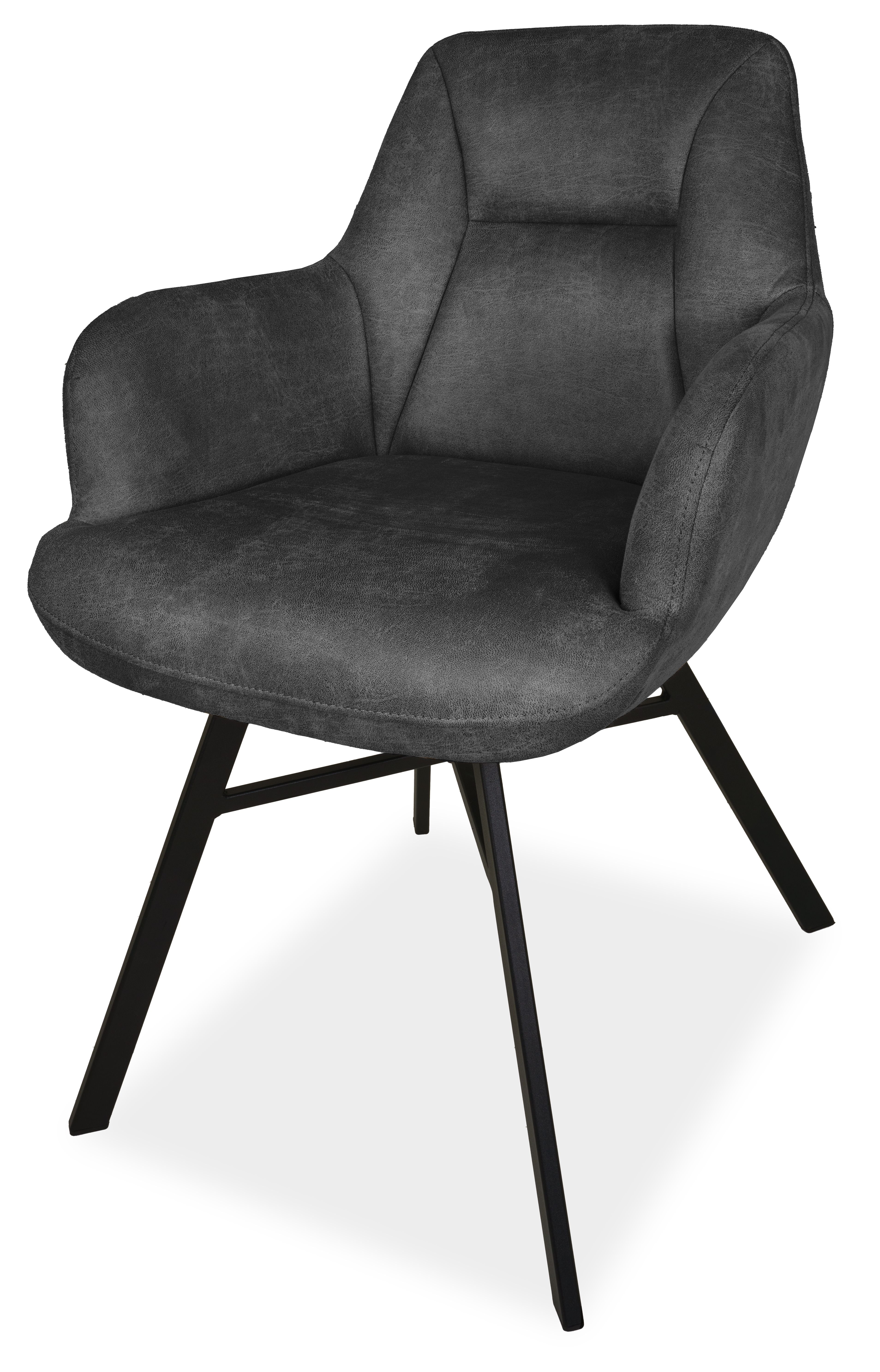 Eetkamerstoel antraciet  Susa B58 x D63 x H85 cm