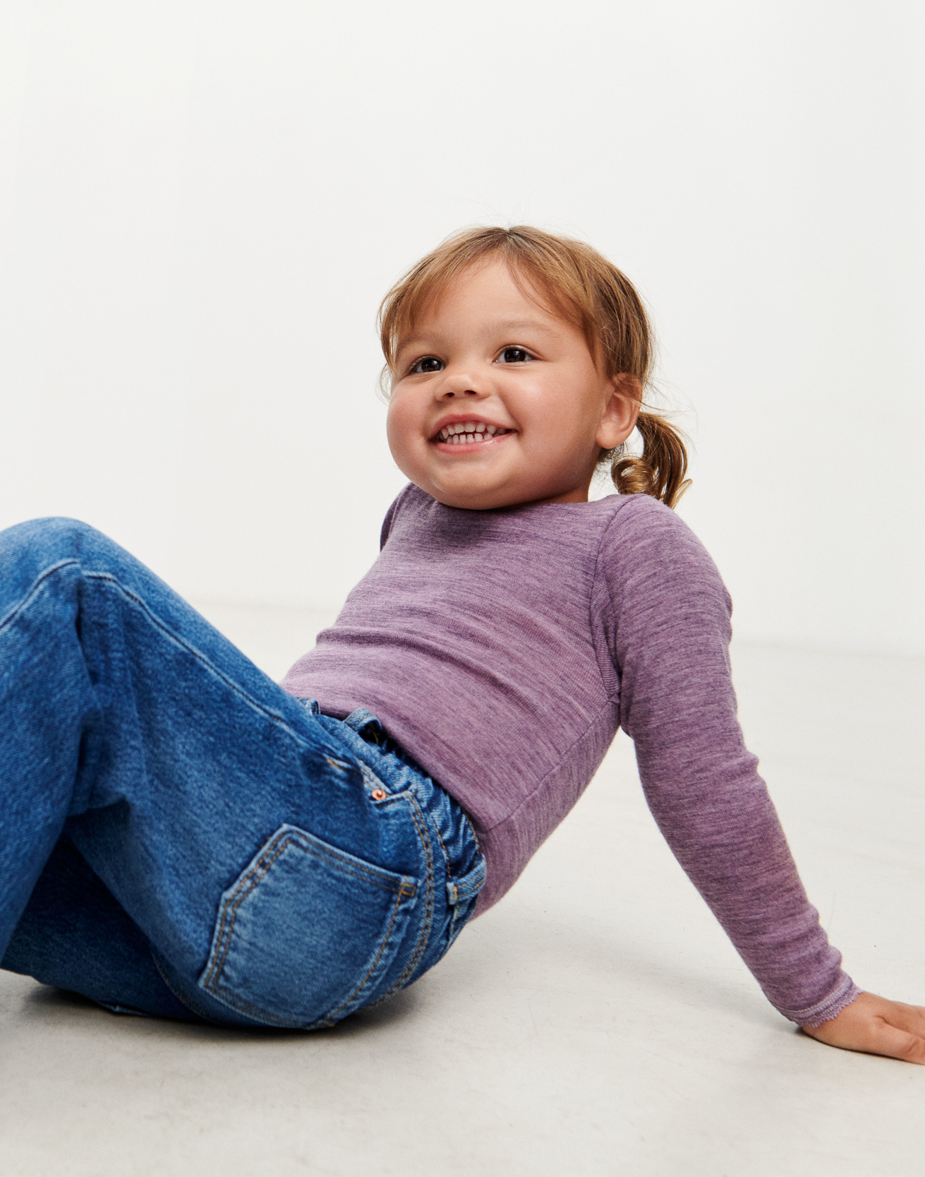 Shirt van merinowol voor baby's