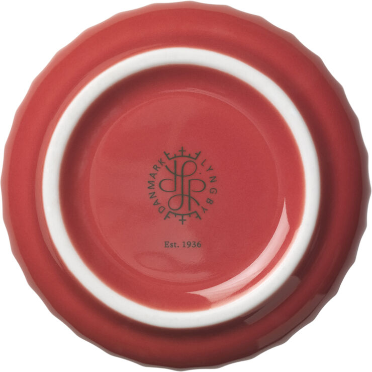 Lyngby Porcelæn Lyngby Vase H15. 5 cm rød porcelæn Rød