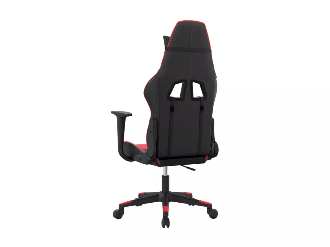 Chaise de jeu Noir et rouge Similicuir