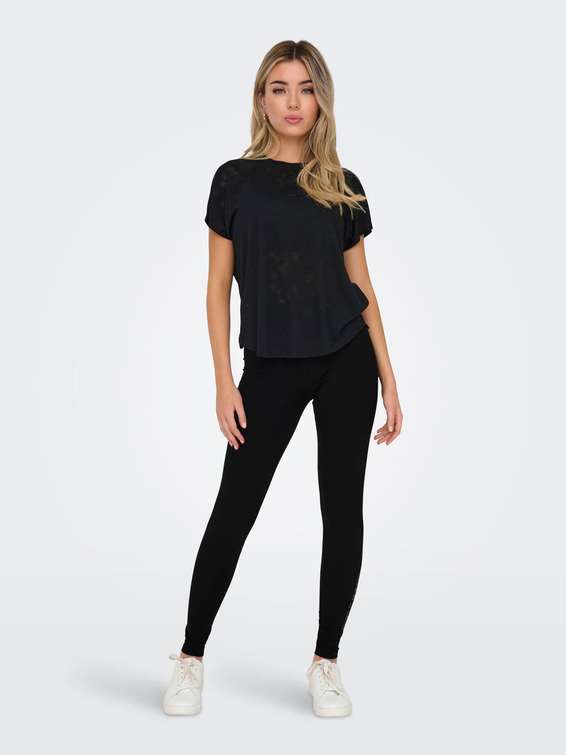 ONPDUST Hohe Taille Slim Fit Leggings Black