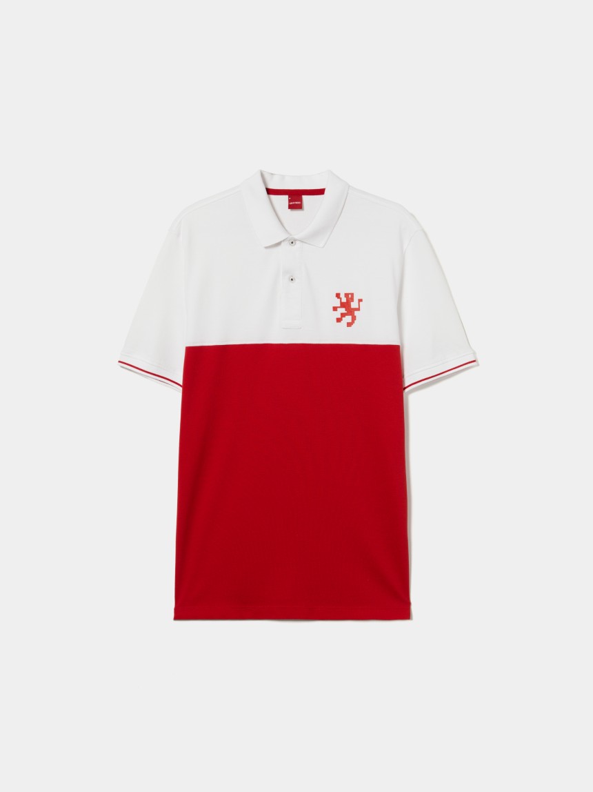 Polo bicolor slim fit