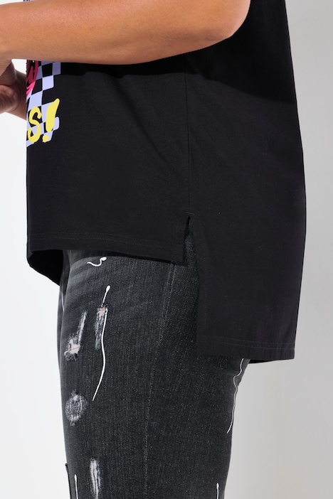 T-Shirt, Boxy Fit, Teddy-Motiv, Halbarm