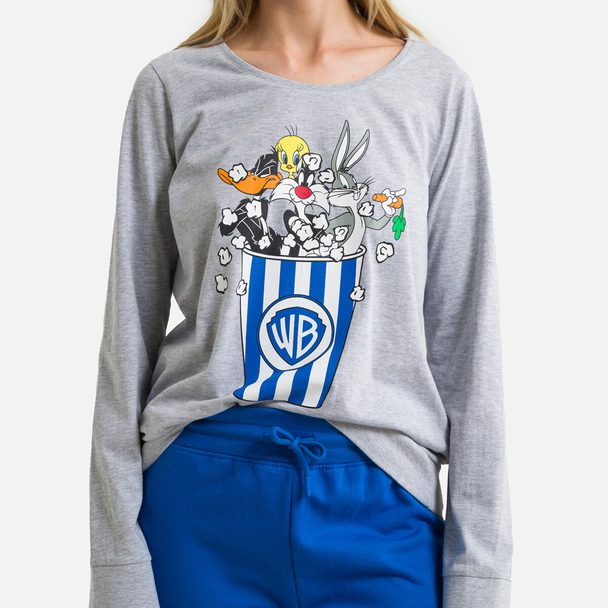 LOONEY TUNES<br>Pijama de manga comprida do 100º aniversário dos Looney Tunes