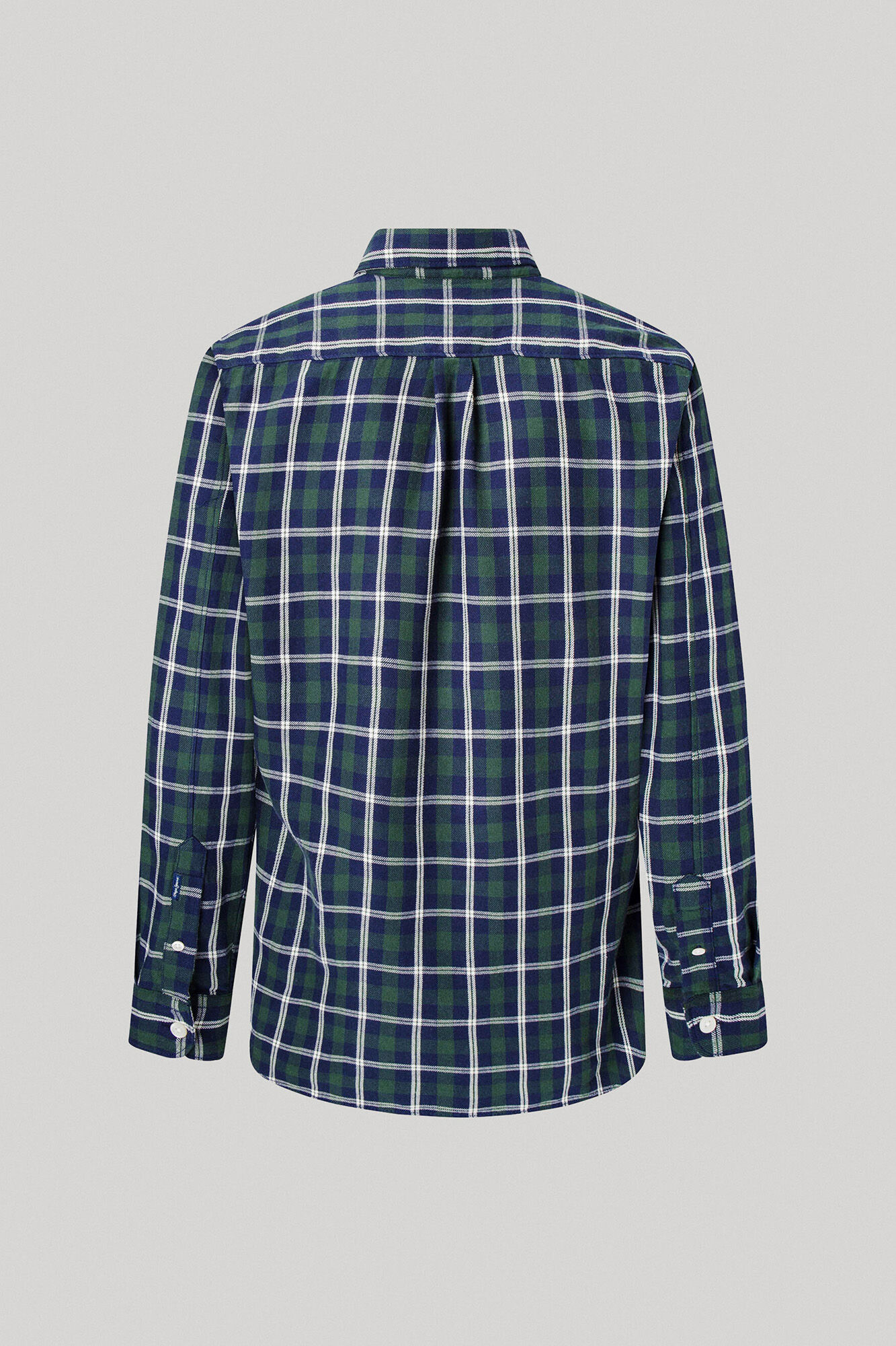 Camisa xadrez de sarja de algodão