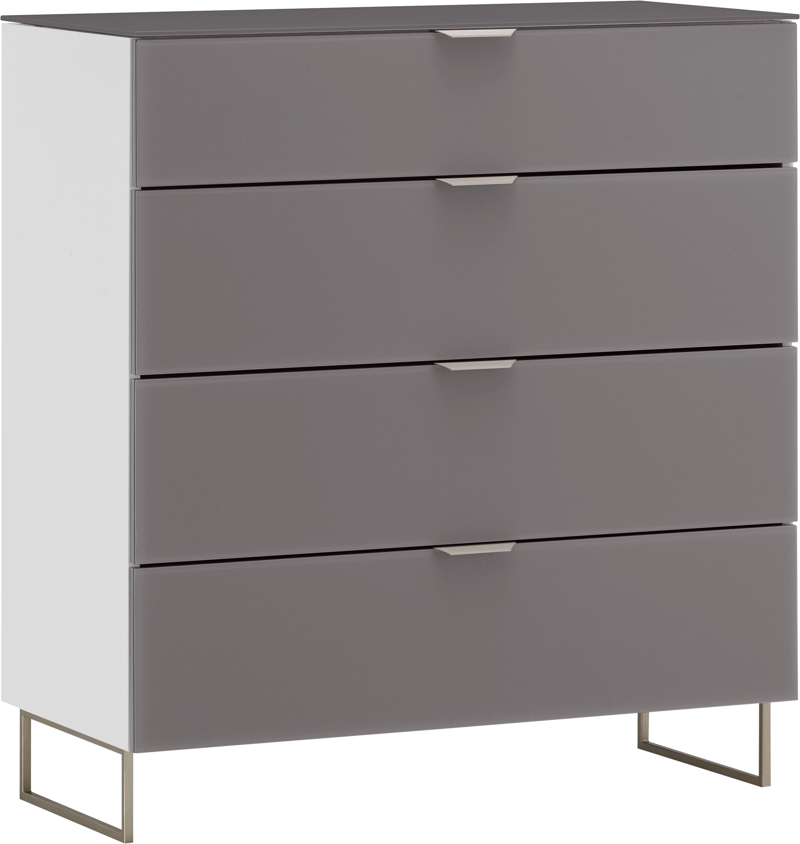MODUL Kommode - Dunkelgrau / B: 90.0 cm x T: 43.0 cm x H: 98.0 cm