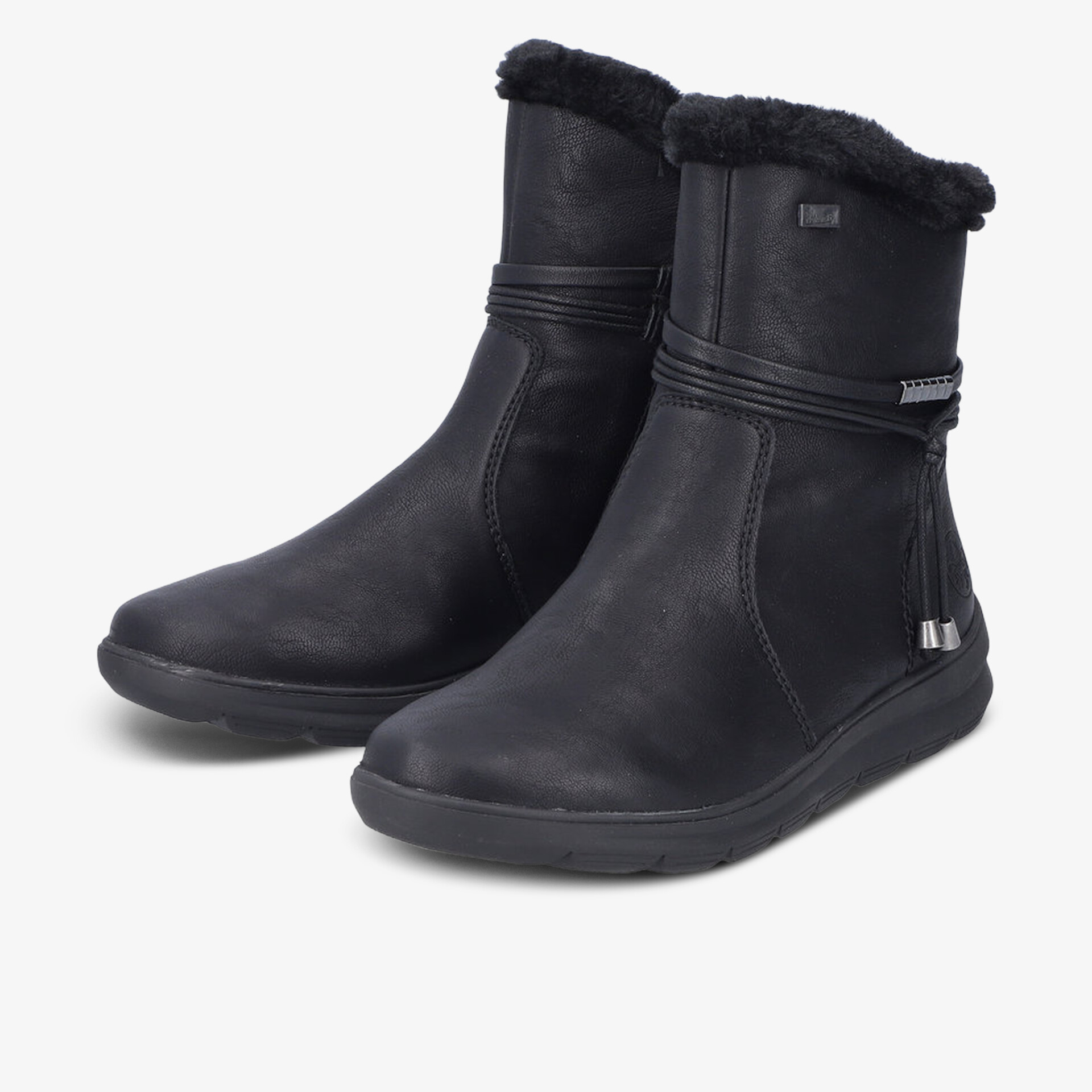 rieker Damen Winterstiefel schwarz