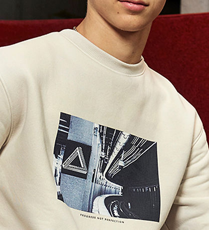 Hound Sweatshirt - Light Sand m. Print