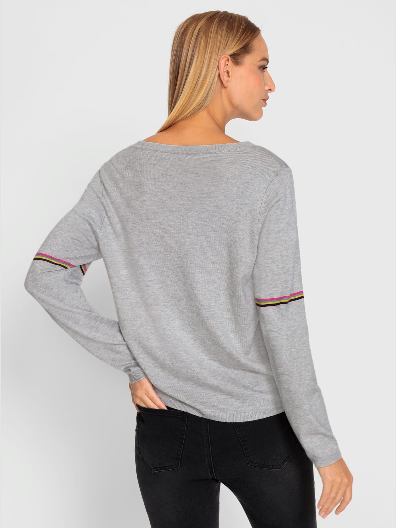 Pull inscription avec petites pierres brillantes fantaisie