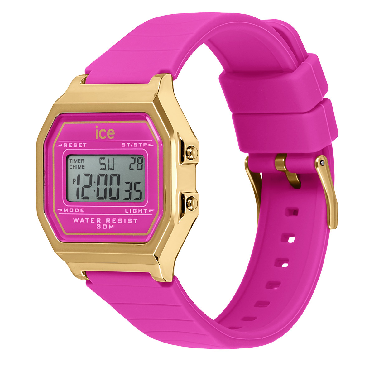 Montre ICE WATCH Ice digit retro femme bracelet silicone rose