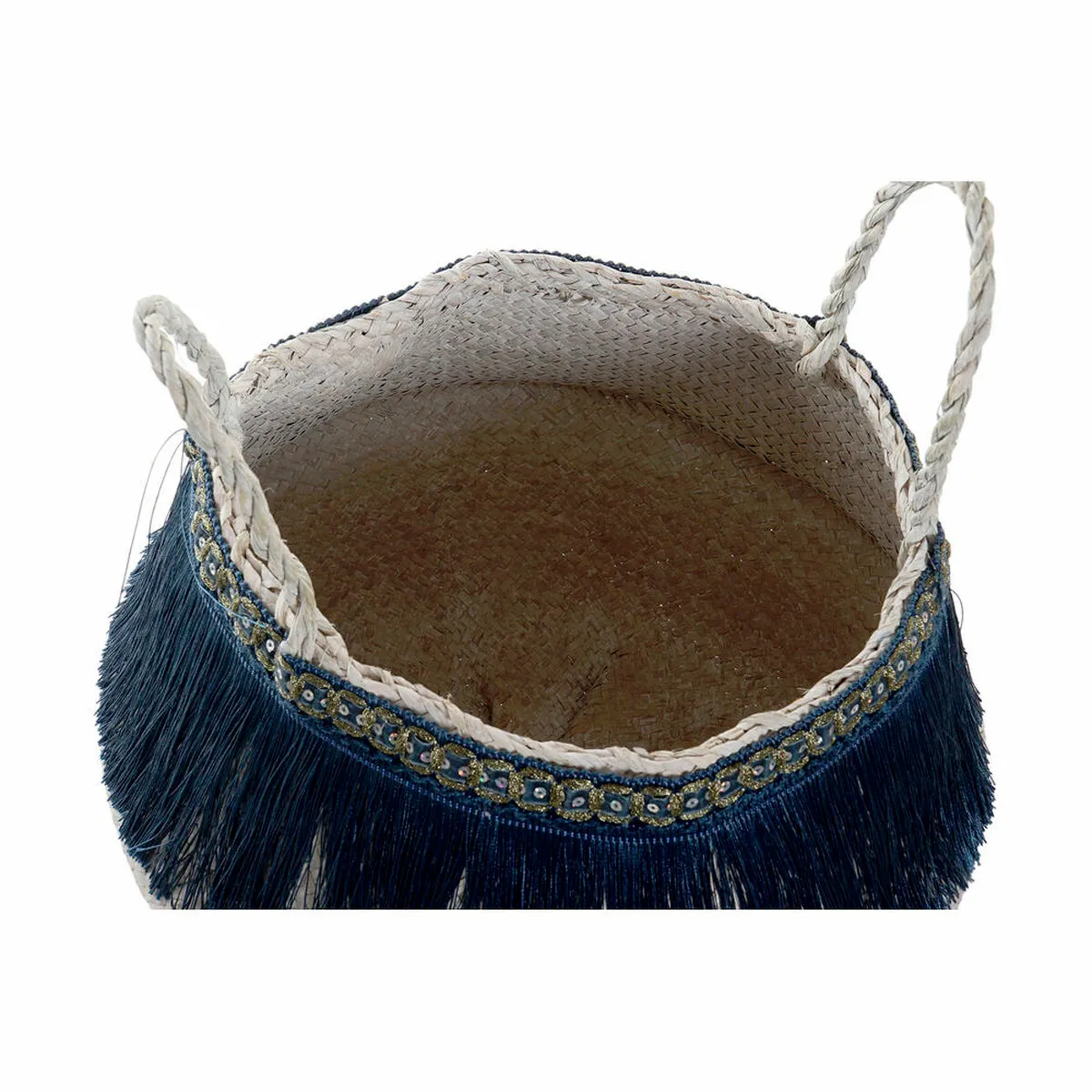 DKD Home Decor - 2 paniers polyester boho herbier mari