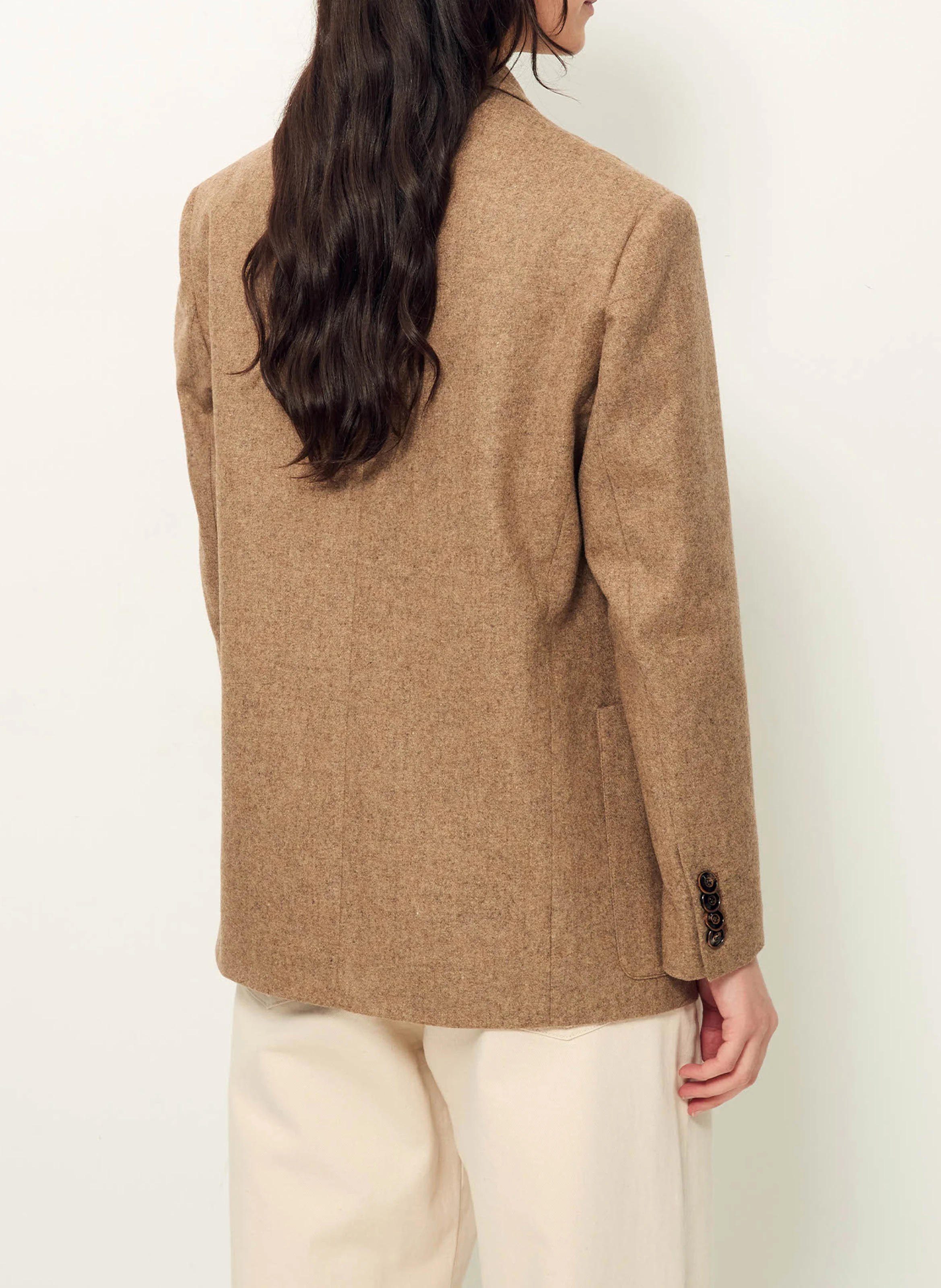 MADAME - Veste tailleur en laine mélangée | Marron