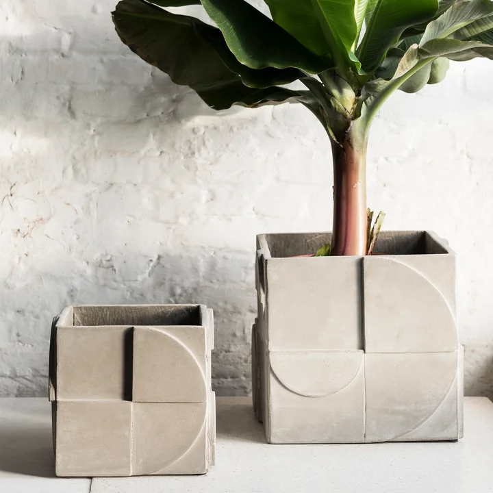 Serax - Seventies Blumentopf, grau