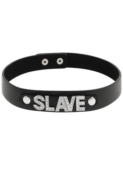 Coquette Choker Vegan Leather Slave