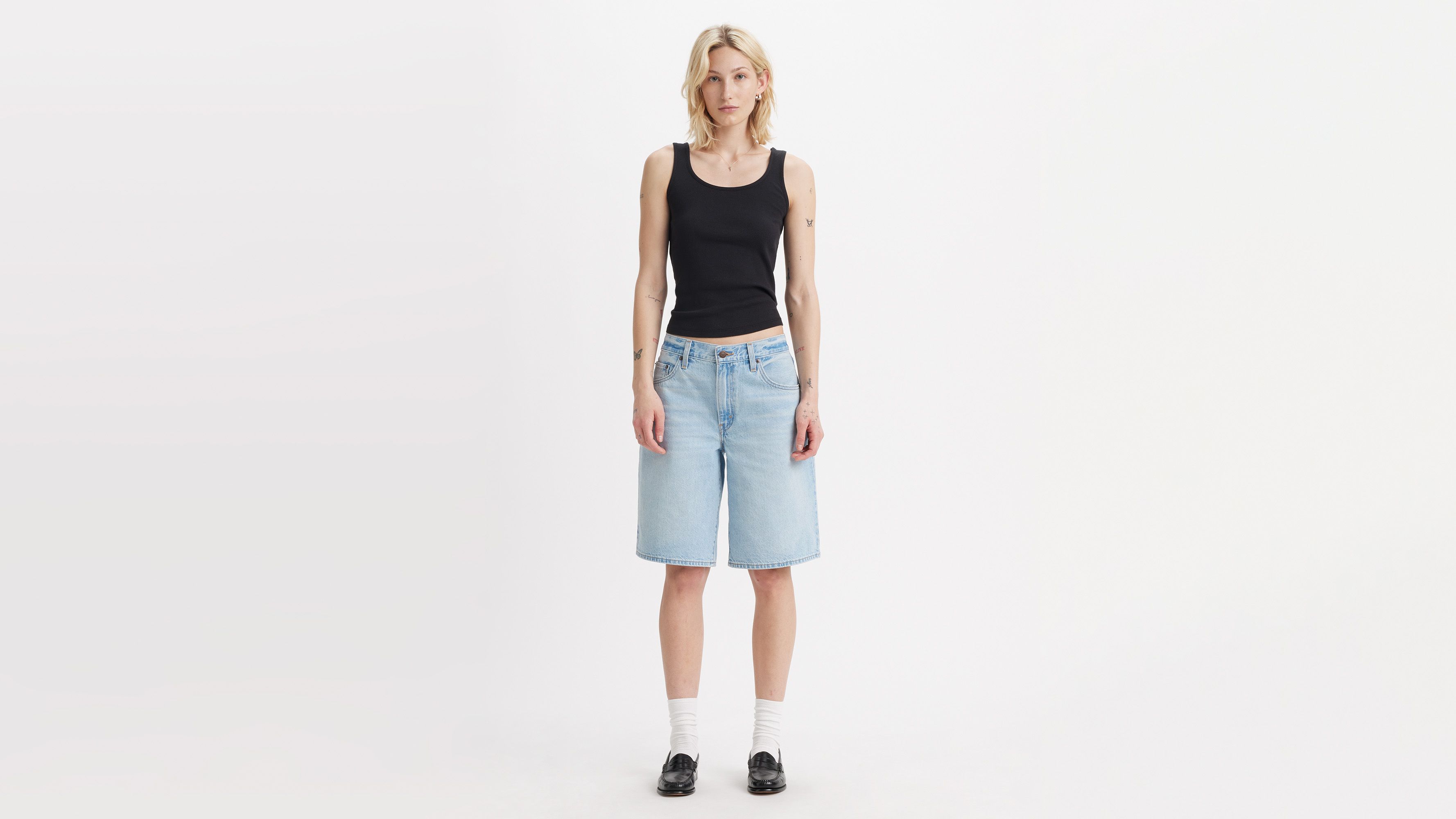 Jort Baggy Dad - Pick Sides Short - Bleu