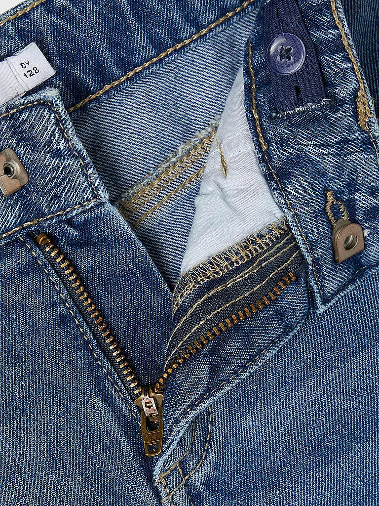 NAME IT Mädchen Jeans Mom Fit NKFROSE  blau