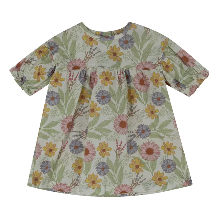 Babe & Tess Robe Fleurie Giselle | Blanc cassé