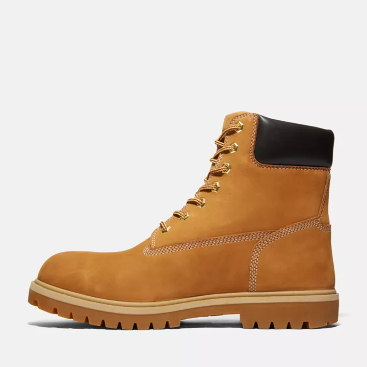 Bottine de travail imperméable Timberland PRO emblématique à embout de sécurité en alliage pour homme en jaune