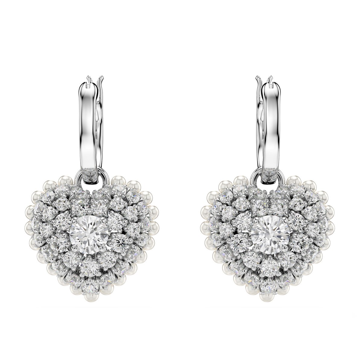 Boucles d'oreilles pendantes Swarovski Hyperbolacoeur