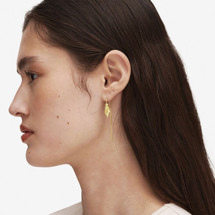 Camille Brinch Jewellery Short Liquid Flow Earline Gold