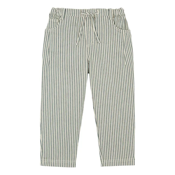 Emile et Ida Pantalon Rayé | Vert