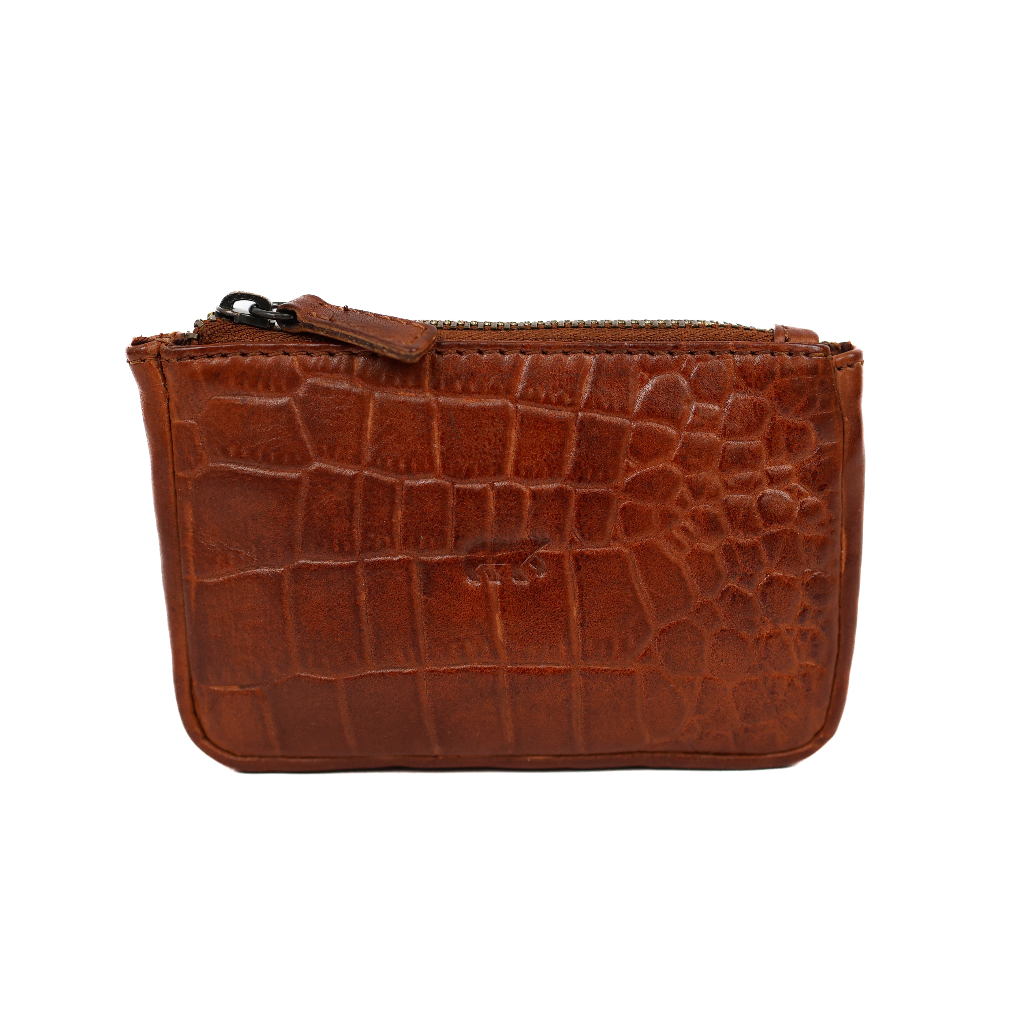 Sleuteletui 'Timo' cognac croco Cognac