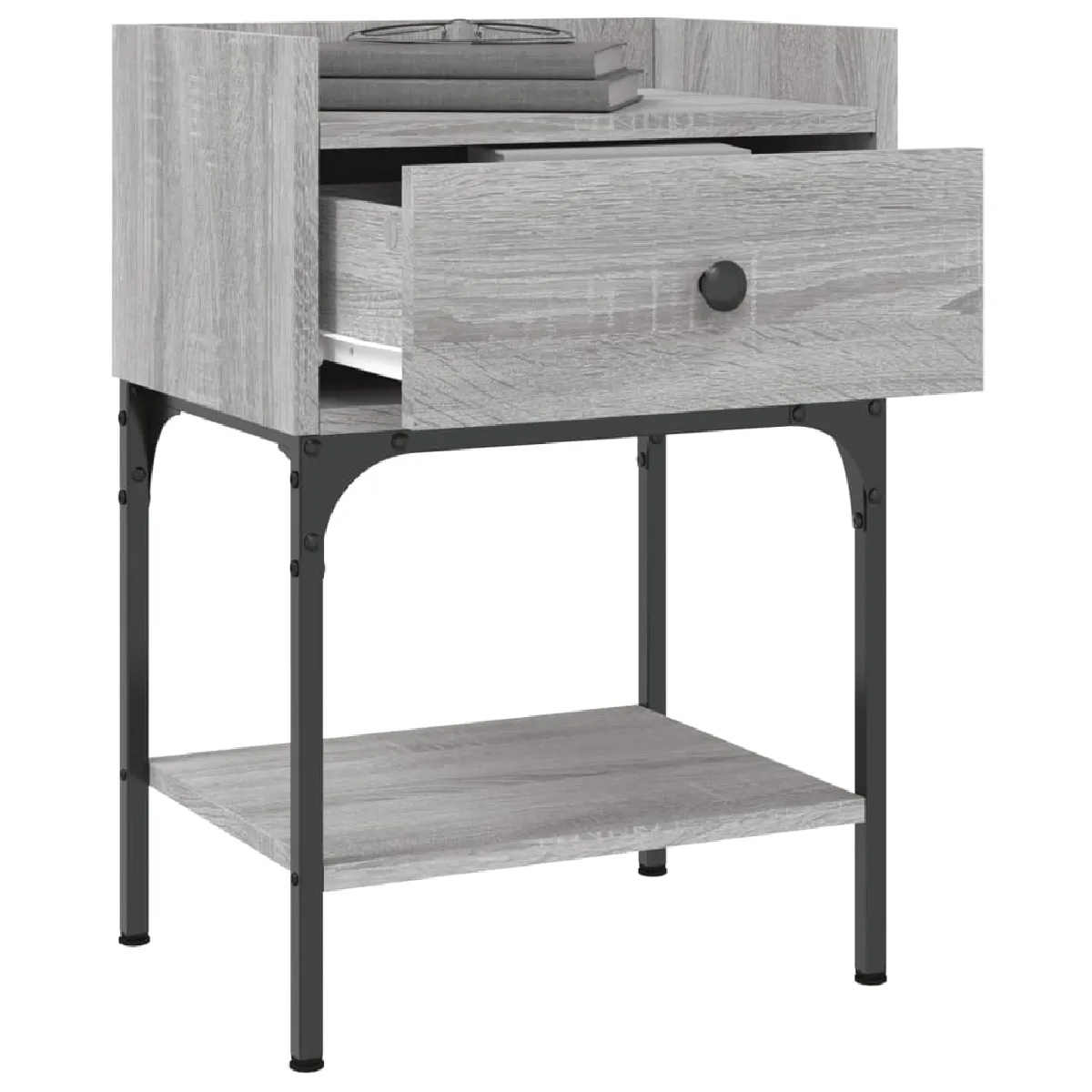 VIDAXL 2 Tables de Nuit - Sonoma Gris