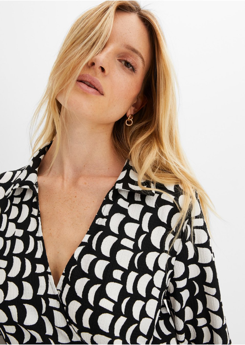 Robe midi imprimée
