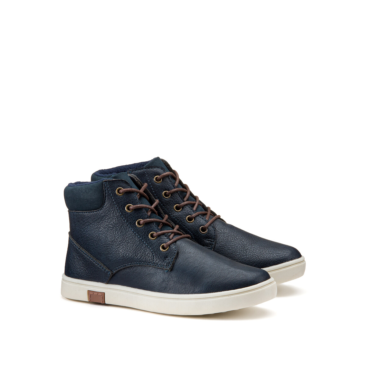 COLEÇÃO LA REDOUTE<br>Botas de cano curto com detalhes brancos