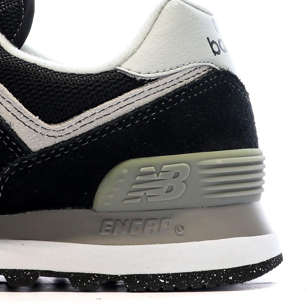New Balance ML574 Baskets Noir/Gris Femme New Balance