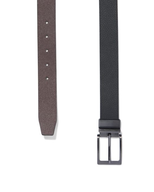 ceinture homme réversible 3,5 cm noir