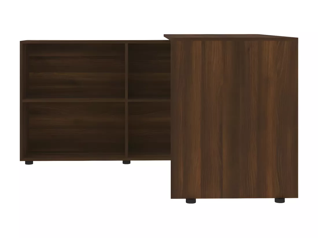 Bureau d'angle Chêne marron Bois d'ingénierie