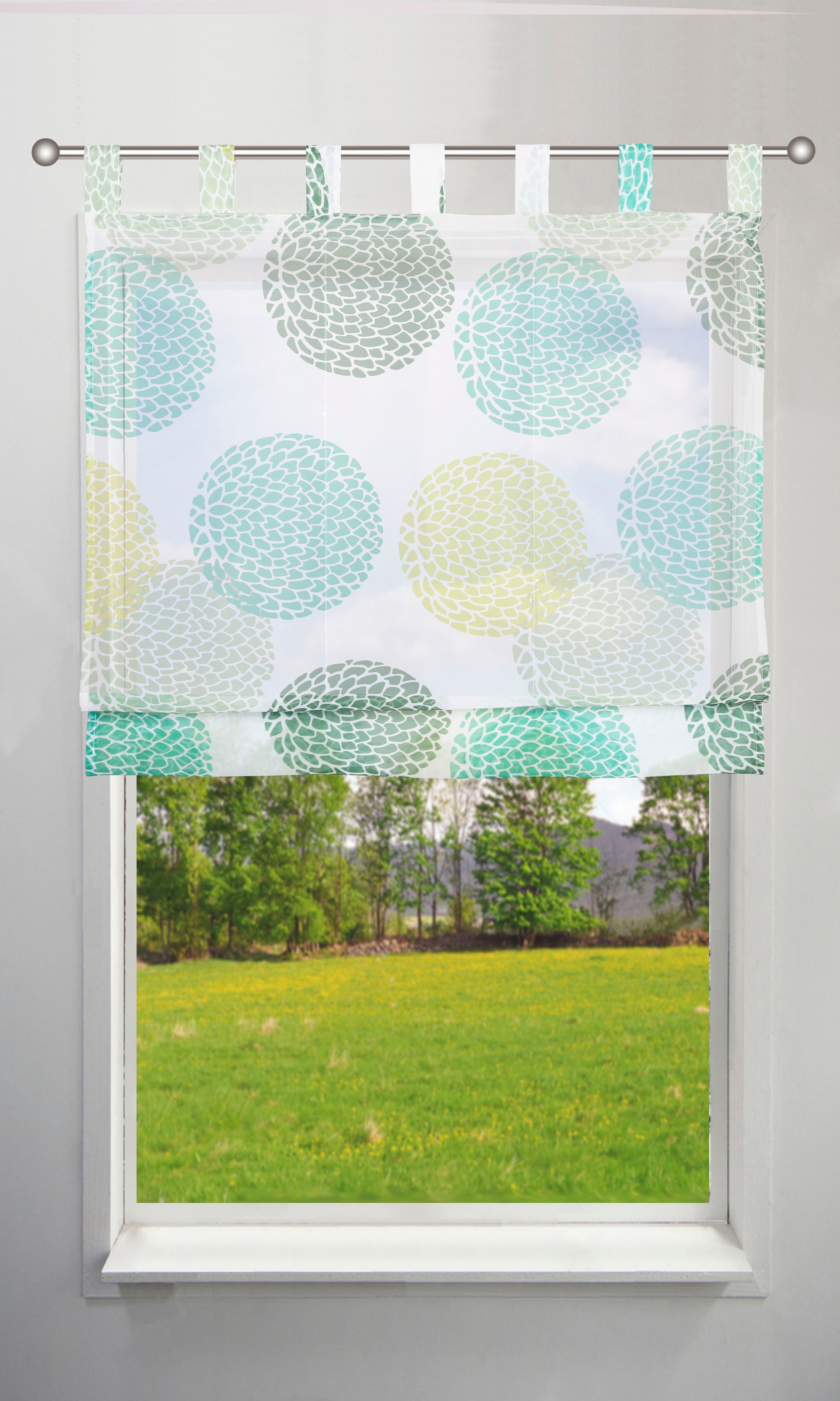 my home Raffrollo »Belem« mit Schlaufen Transparent, Voile, Polyester