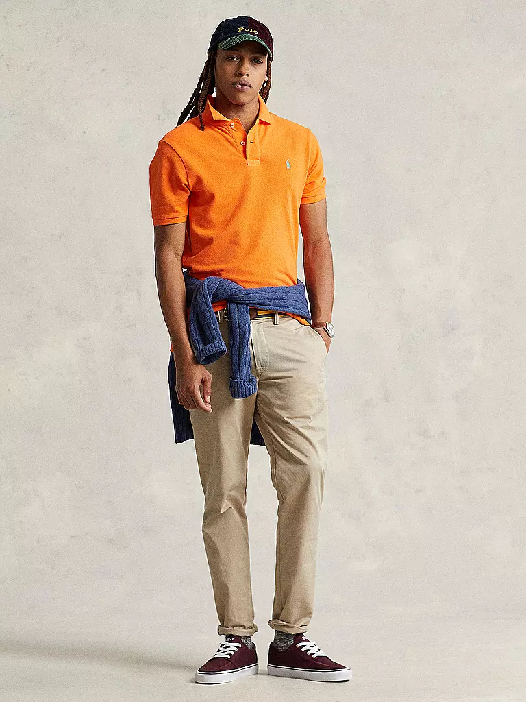 POLO RALPH LAUREN Poloshirt Custom Slim Fit orange