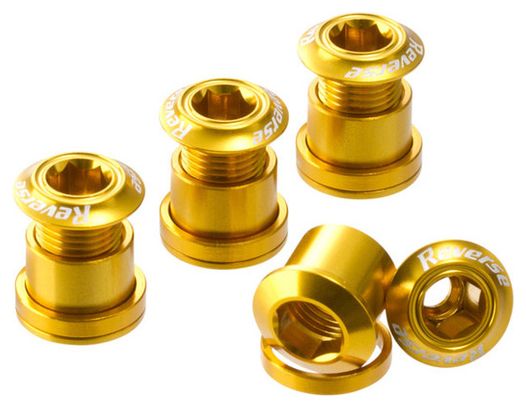 Kit de 4 Vis Cheminées Reverse 7 mm Or