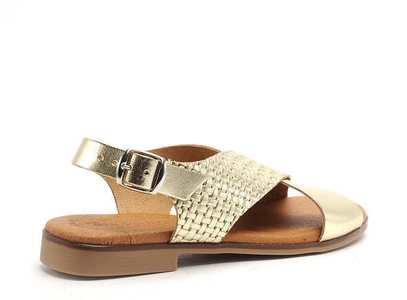 Eva frutos nu pieds plats femme 3010 or