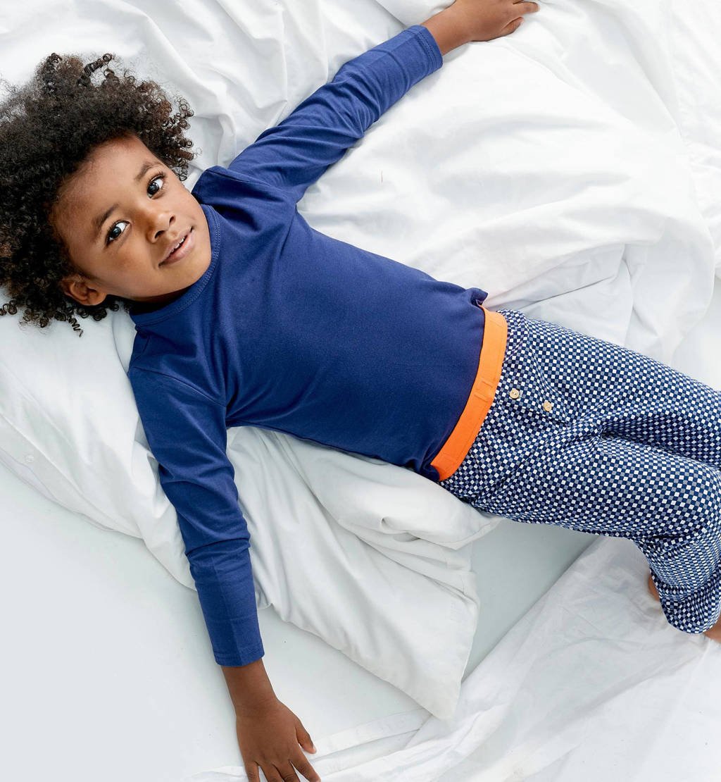 Little Label geruite pyjama van katoen blauw