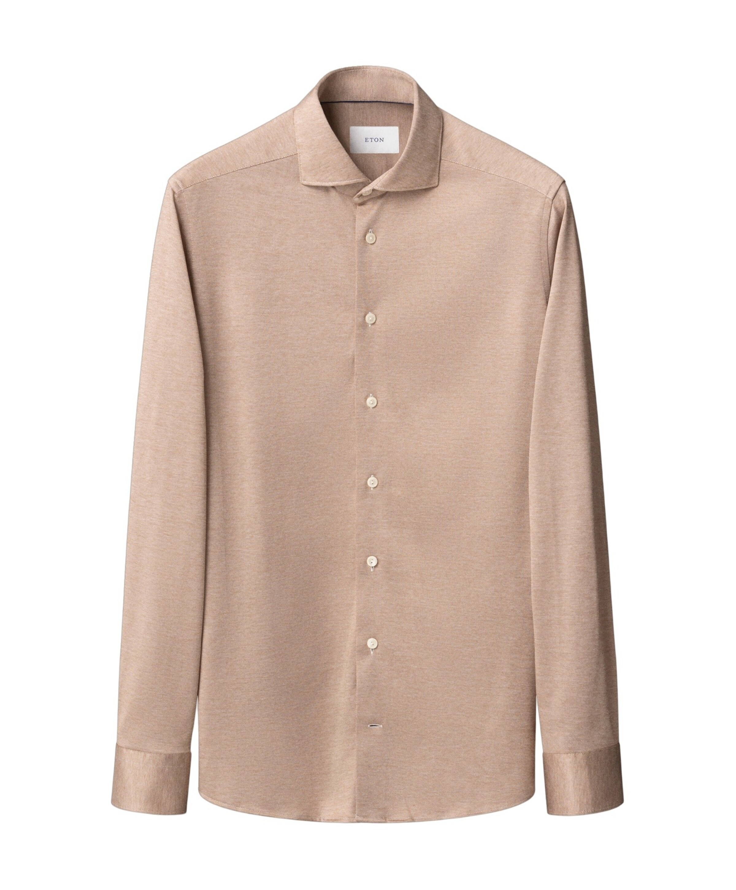 ETON Heren overhemd lange mouw beige