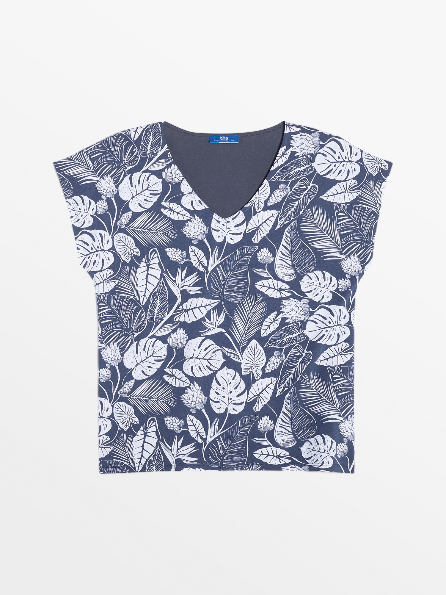 Tee Shirt Femme Manches Courtes Bleu