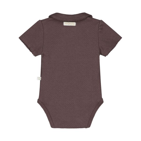Mats & Merthe Charlotte Overslagromper Korte Mouw Off White 1 Mnd