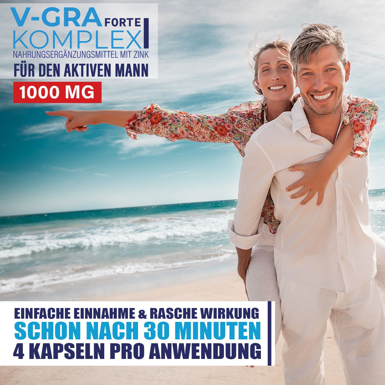 V-GRA Forte Komplex | 1000mg | Potenzmittel