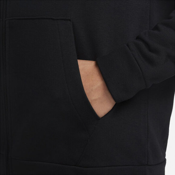 Nike Dri-FIT Fleece Full-Zip Fitness hættetrøje Sort