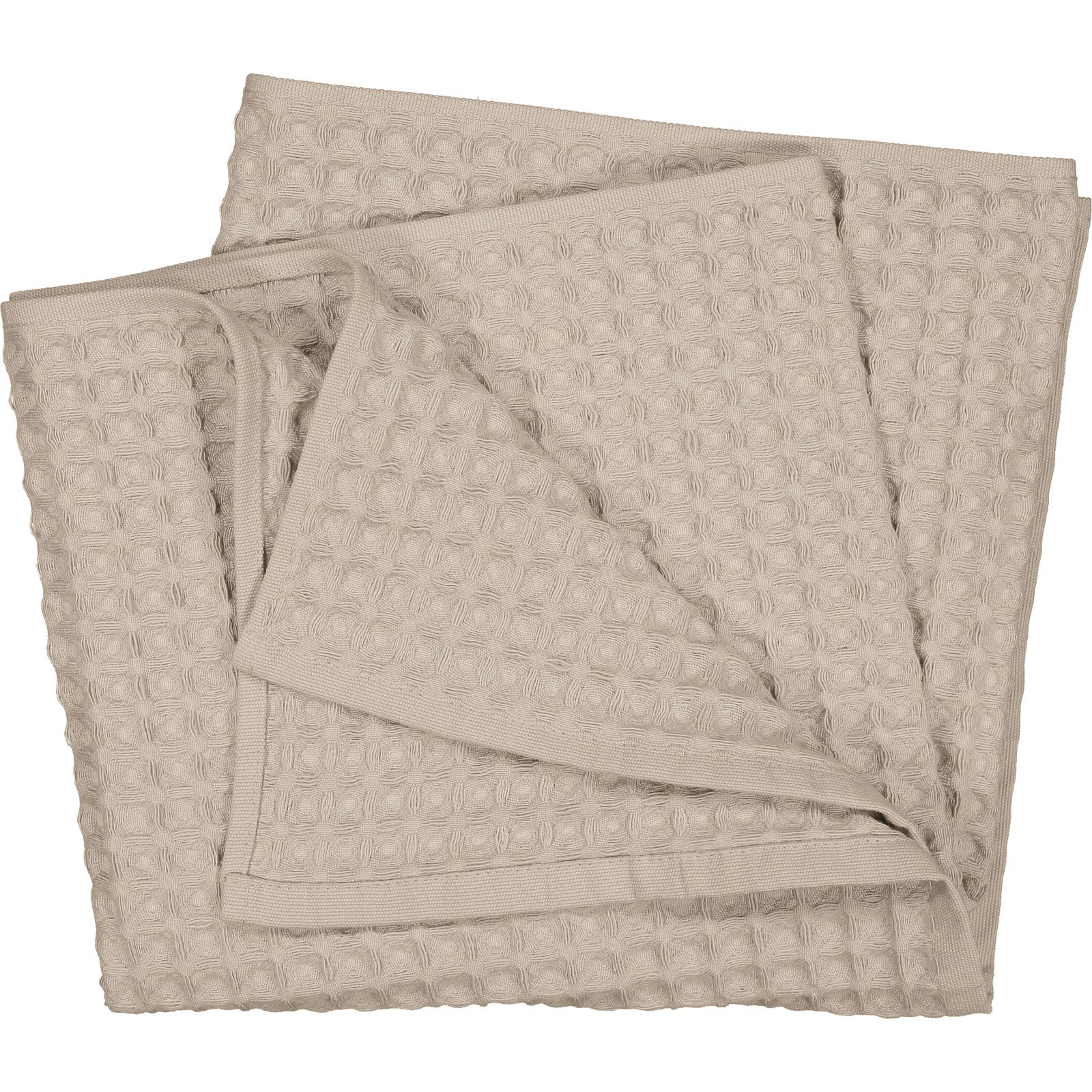 Waffel Frotteewäsche 100x150 Frottée Badetuch, beige