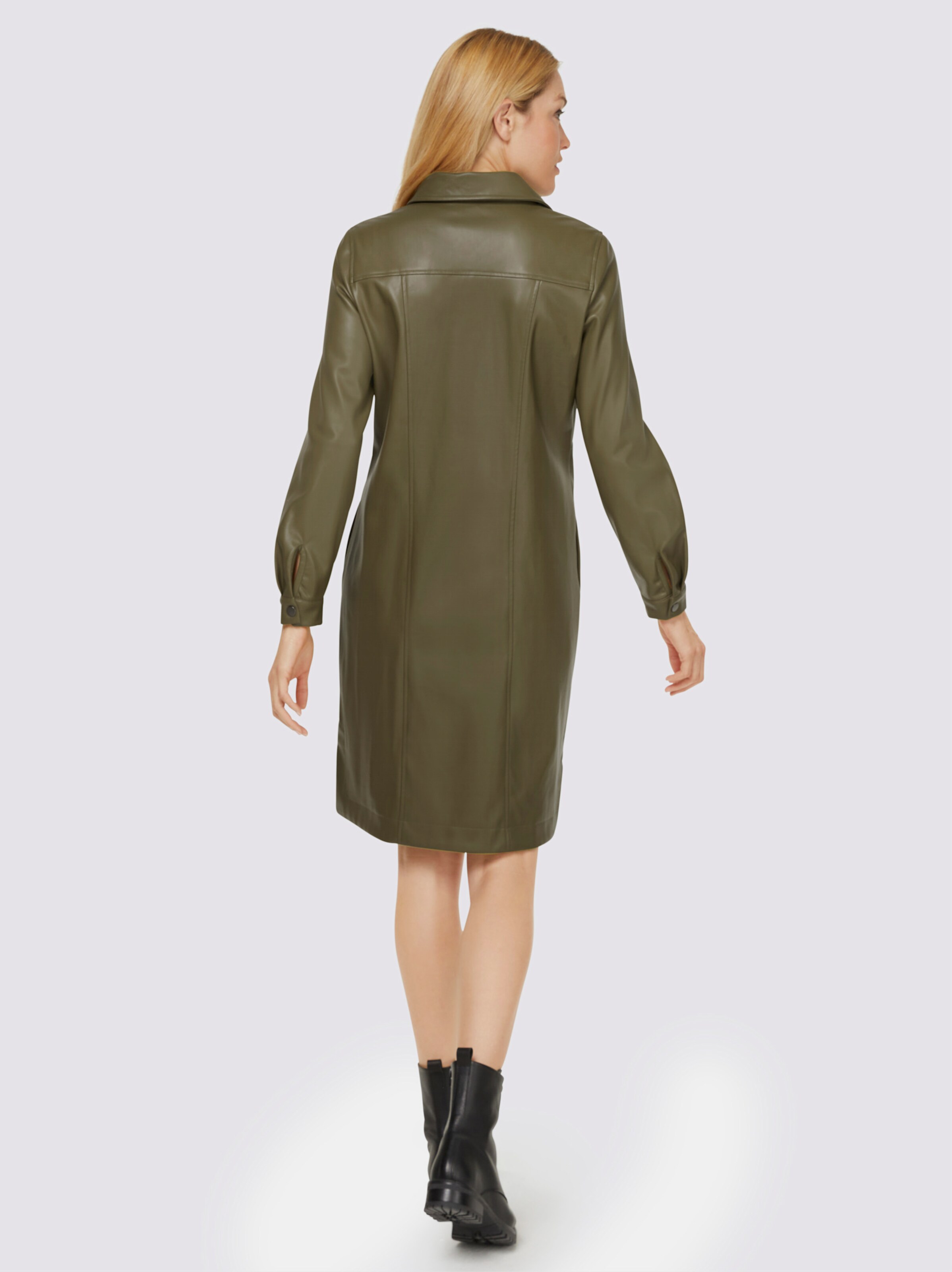 Lederimitat-Kleid