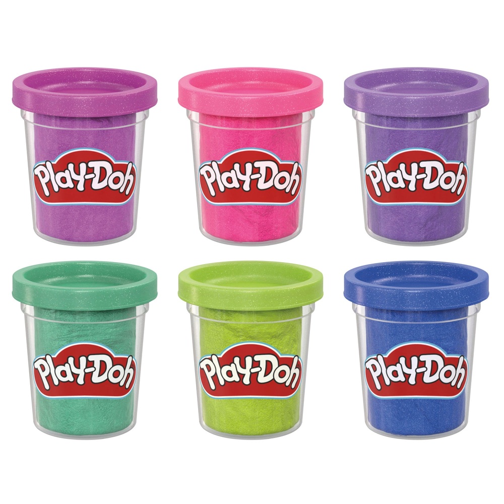 Play-Doh Glitzer-Kollektion, 6er-Pack