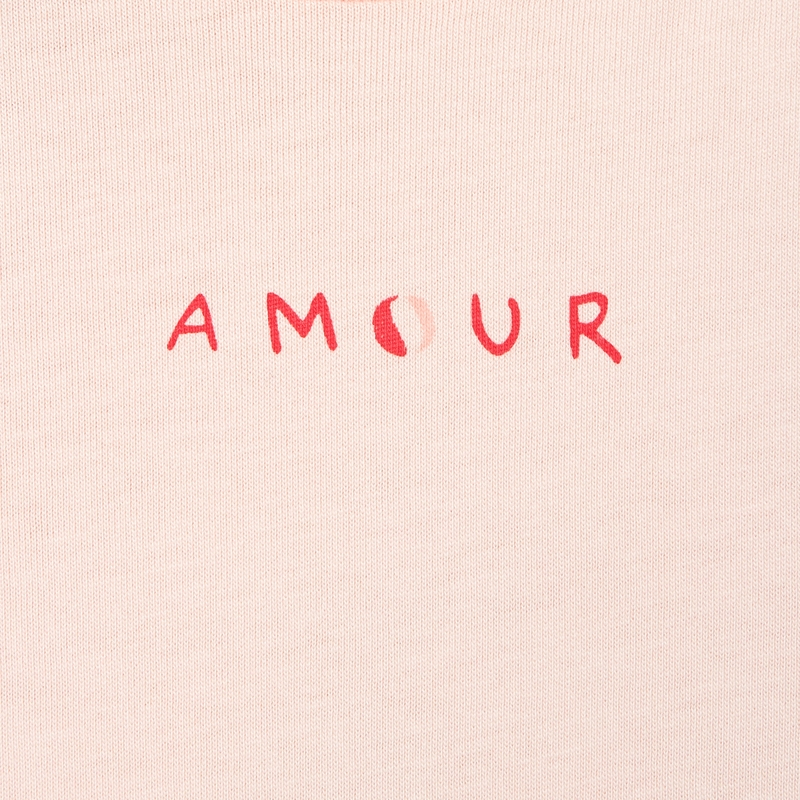 T-shirt manches courtes en coton bio rose mixte Absorba