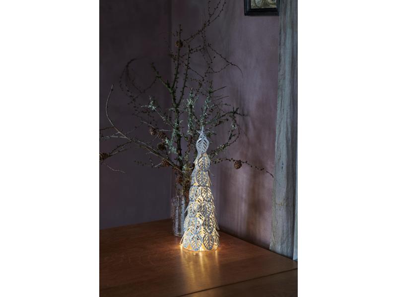 Sirius Tischdeko Kirstine, 43 cm, Silber LED Dekobaum