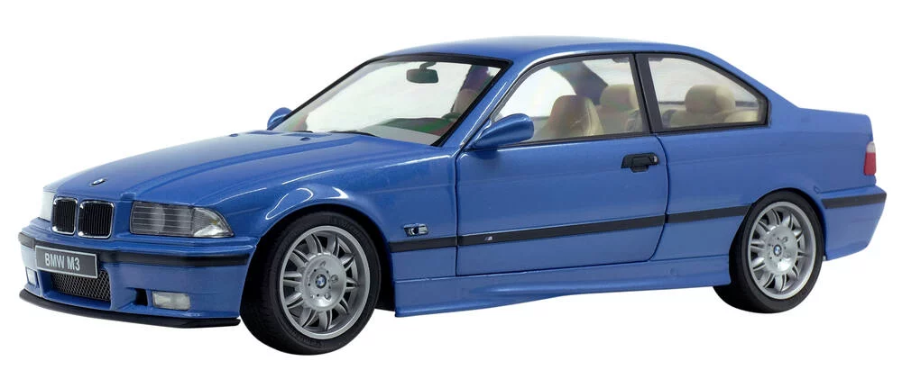 BMW - VEHICULE 1:18 E36 COUPE M3 BLEU ESTORIL 1990