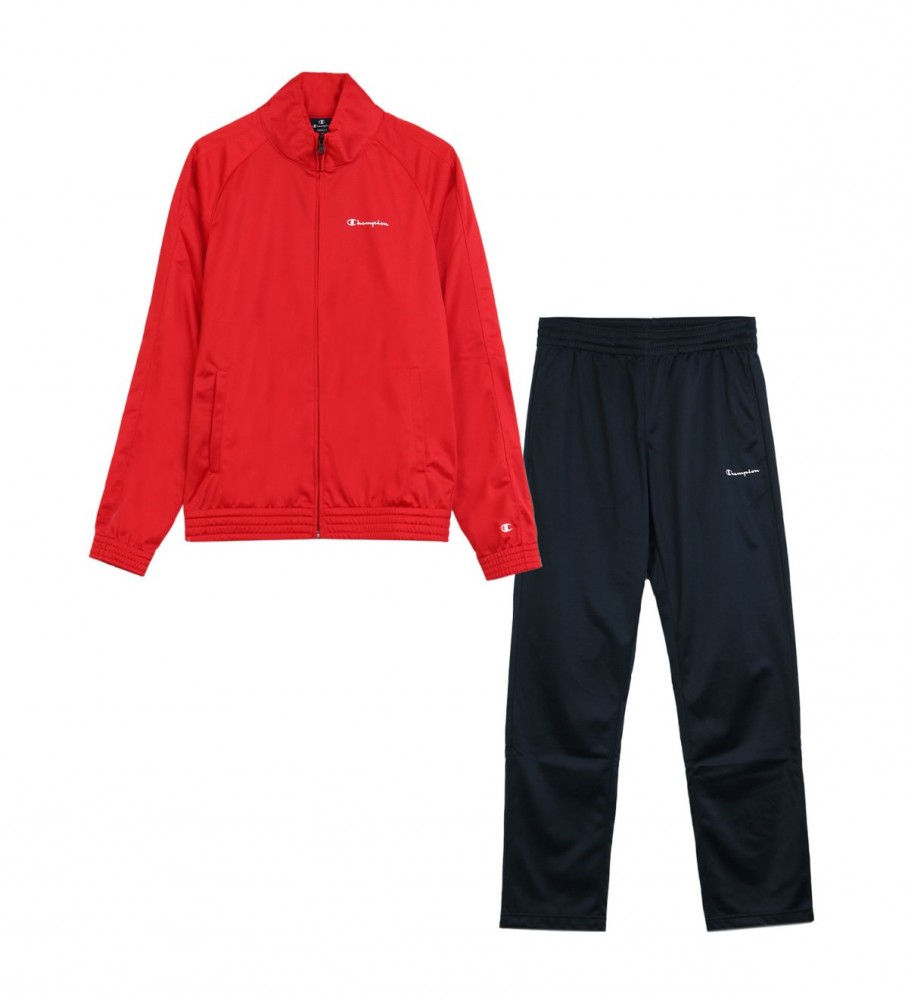Conjunto de treino Champion PolyWarp de duas peças, vermelho e azul